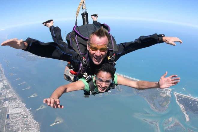 Tandem Skydive on Florida Coastline